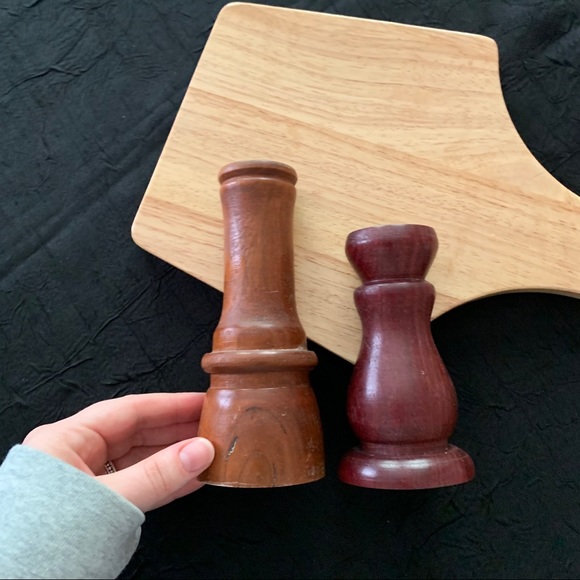 Wooden Taper Candlestick Holders (2 Count)